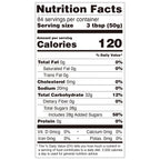 Nutrition facts label for kiwi jam, compliant with international export food labeling standards.