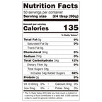 Nutrition facts label for lemon concentrated syrup, compliant with export food labeling standards.
