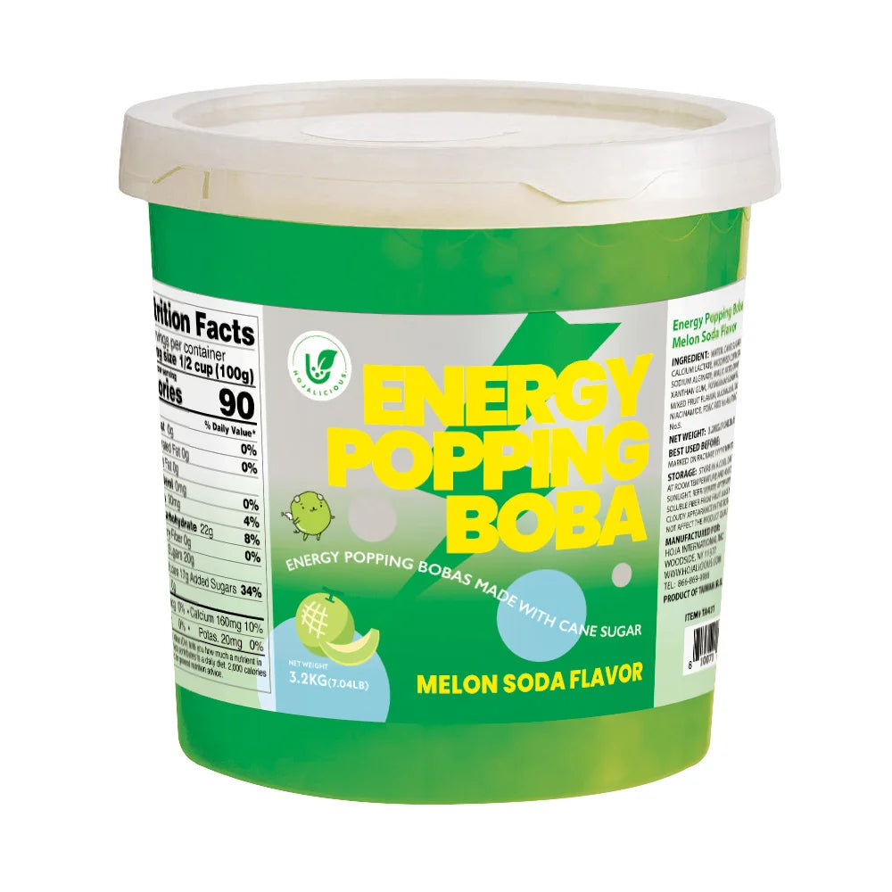 Melon Soda Flavor Popping Boba (7.04 lbs / 3.2kg)